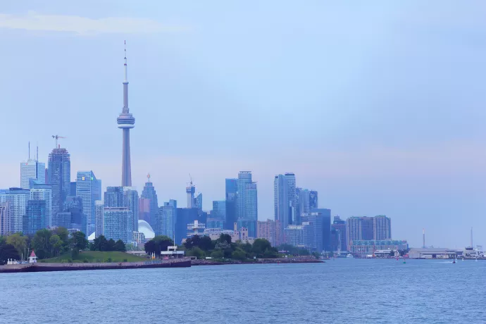 Downtown Toronto skyline and waterfront