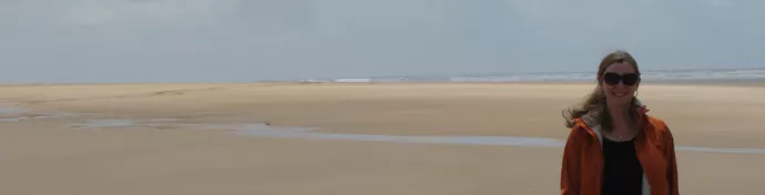 Laurel Besco on a Beach